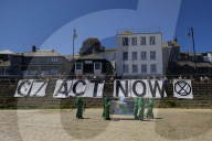 G7 Cornwall  XR Rebellion actions in Hayle and Falmouth.