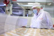 Prime Minister Boris Johnson visits Fox’s Biscuits