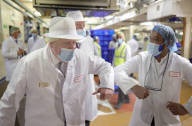 Prime Minister Boris Johnson visits Fox’s Biscuits