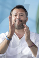 NEWS -  Matteo Salvini an Demonstration der Lega in Rom
