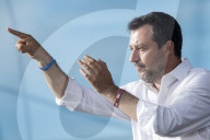 NEWS -  Matteo Salvini an Demonstration der Lega in Rom