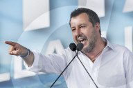NEWS -  Matteo Salvini an Demonstration der Lega in Rom
