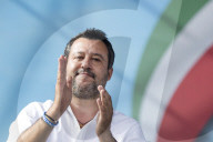 NEWS -  Matteo Salvini an Demonstration der Lega in Rom