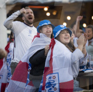 EURO 2020 - Fans in London feiern beim Spiel Tschechische Republik vs England