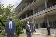Foreign Secretary Dominic Raab visits tuol sleng genocide museum
