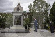 Foreign Secretary Dominic Raab visits tuol sleng genocide museum