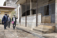 Foreign Secretary Dominic Raab visits tuol sleng genocide museum