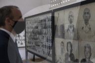 Foreign Secretary Dominic Raab visits tuol sleng genocide museum