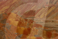 FEATURE -  Touristen in den Rainbow Mountains in Wangye, China