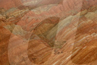 FEATURE -  Touristen in den Rainbow Mountains in Wangye, China