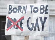 LGBT+ protestors highlight laws regarding gay conversion therapy during a demonstration outside The Cabinet Office, Whitehall, London, Great Britain 
23rd June 2021