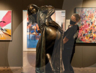 FEATURE - Wenn das Da Vinci wüsste: Die Moona Lisa Statue in der Bristoler Street Art Galerie Vanguard