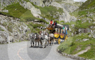 FEATURE -  Fahrt mit der Postkutsche auf der Tremola über den Gotthard