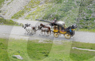 FEATURE -  Fahrt mit der Postkutsche auf der Tremola über den Gotthard