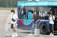 EURO 2020 - Die deutsche Fussball-Nationalmannschaft bei ihrem Abflug nach London zum Spiel gegen England