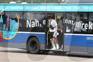 EURO 2020 - Die deutsche Fussball-Nationalmannschaft bei ihrem Abflug nach London zum Spiel gegen England