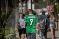 EURO 2020 - Deutsche Fans verfolgen das EM-Spiel England gegen Deutschland auf Mallorca