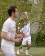 TENNIS - Roger Federer beim Training in Wimbledon
