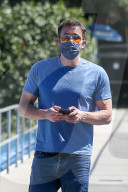 Ben Affleck Wears a Face Mask While Out in the City