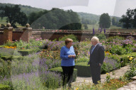 Prime Minister Boris Johnson meets with Chancellor Merkel