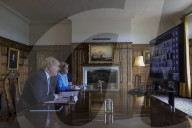Prime Minister Boris Johnson meets with Chancellor Merkel