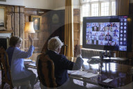 Prime Minister Boris Johnson meets with Chancellor Merkel