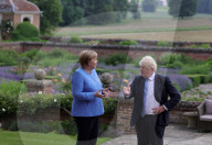 Prime Minister Boris Johnson meets with Chancellor Merkel
