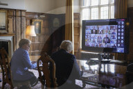 Prime Minister Boris Johnson meets with Chancellor Merkel