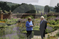 Prime Minister Boris Johnson meets with Chancellor Merkel