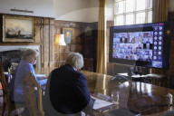Prime Minister Boris Johnson meets with Chancellor Merkel