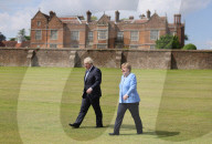 Prime Minister Boris Johnson meets with Chancellor Merkel