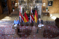 Prime Minister Boris Johnson meets with Chancellor Merkel