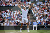 TENNIS - Roger Federer gewinnt sein Drittrundenspiel in Wimbledon
