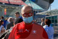 EURO 2020 - Viertelfinale: Schweizer Fans in Sankt Petersburg
