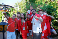 EURO 2020 - Viertelfinale: Schweizer Fans in Sankt Petersburg