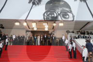 Cannes : red carpet of the opening ceremony arrivals.
