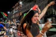 EURO 2020 - Fans in Mailand feiern Sieg Italiens gegen Spanien