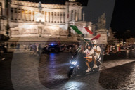 EURO 2020 - Fans in Mailand feiern Sieg Italiens gegen Spanien