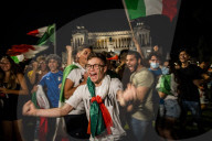 EURO 2020 - Fans in Mailand feiern Sieg Italiens gegen Spanien