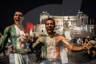 EURO 2020 - Fans in Mailand feiern Sieg Italiens gegen Spanien
