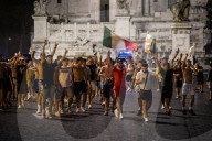 EURO 2020 - Fans in Mailand feiern Sieg Italiens gegen Spanien