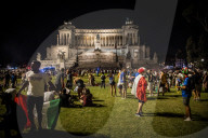 EURO 2020 - Fans in Mailand feiern Sieg Italiens gegen Spanien