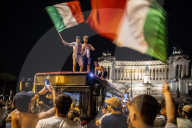 EURO 2020 - Fans in Mailand feiern Sieg Italiens gegen Spanien