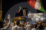 EURO 2020 - Fans in Mailand feiern Sieg Italiens gegen Spanien