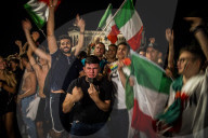 EURO 2020 - Fans in Mailand feiern Sieg Italiens gegen Spanien