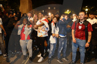 EURO 2020 - England-Fans feiern Final-Einzug in London
