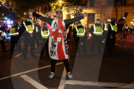 EURO 2020 - England-Fans feiern Final-Einzug in London