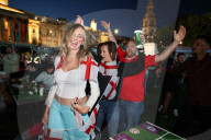 EURO 2020 - England-Fans feiern Final-Einzug in London