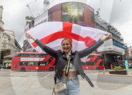 England fans start to arrive in London ahead of the Euro 2020 semi-finals