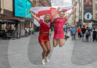 England fans start to arrive in London ahead of the Euro 2020 semi-finals